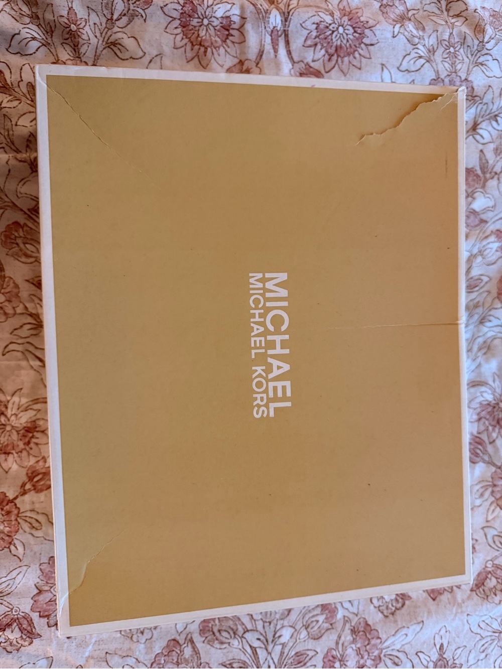Michael Kors Tan, Gray & White Knit Sneakers - Picture 3 of 8